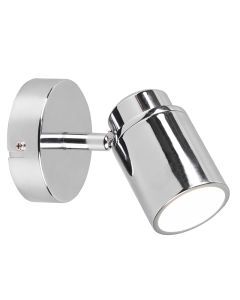 Moderne plafondlamp Nelis, chroom, metaal, IP44