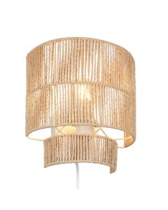 Papieren wandlamp bruin, Ravian