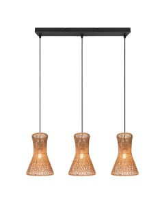 Papieren hanglamp zwart, Qasim