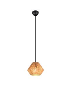 Papieren hanglamp zwart, Isaiah