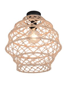 Bruine plafondlamp landelijk, Liduina