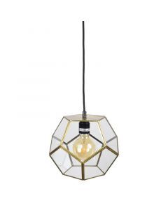 Industriële hanglamp brons, Jez