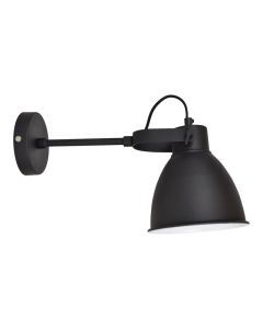 Industriële wandlamp zwart, Locker
