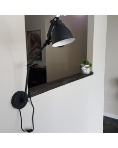 Scharnier wandlamp Ferdy, Industrieel / vintage