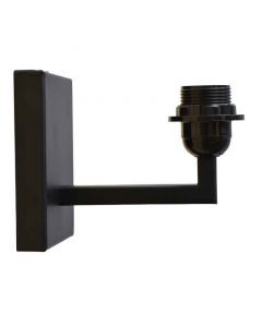 Zwarte, industriële wandlamp Femi
