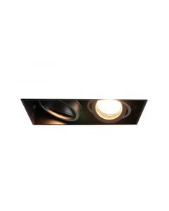 Zwarte trimless inbouwspot Joost, metaal, GU10 MR16