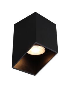 Aluminium opbouwspot Neva, zwart