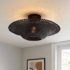 Rotan plafonnière zwart, Cordoba