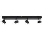 Aluminium plafondfitting zwart, Rika