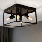 Industriële plafondlamp zwart, Shima