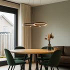 Design hanglamp zwart, Thalia, 36W, 2700K LED, 3-staps dimbaar