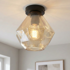 Retro plafondlamp amber, Anoek