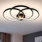 Design plafonnière zwart, Giorgio, 42W, 3000K LED