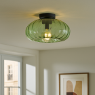 Retro plafondlamp groen, Diane