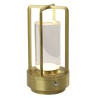 Moderne oplaadbare tafellamp goud, Elian, 3W, warm tot koud wit verstelbare LED, met schakelaar