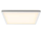 Witte plafonnière Shona, vierkant, 3-staps dimbaar, 18w, 3000K LED