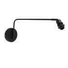 Aluminium wandlamp zonder kap zwart, Rika