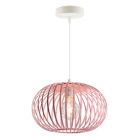 Roze kinder hanglamp Lieve, metaal, industrieel