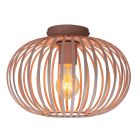 Industriële plafondlamp oud roze, Lieve
