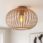 Industriële plafondlamp oud roze, Lieve
