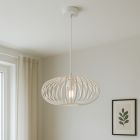 Industriële hanglamp wit, Lieve