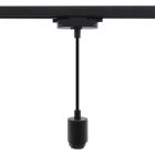 Kunststof 1-fase railsysteem spot zwart,