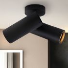 Moderne plafondspot zwart, Nadi