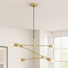 Moderne hanglamp messing, Nica