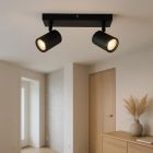 Moderne plafondspot zwart, Elena