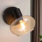 Design wandspot amber, Skip, met schakelaar