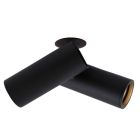 Moderne inbouwspot zwart, Nadi