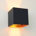 Moderne up down wandlamp zwart, Dion, IP65