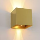 Moderne up down wandlamp messing, Dion, IP65