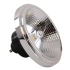 Dimbare Olucia GU10 (AR111) LED lamp Clint, zwart, 12W, 4000K