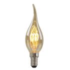 Dimbare Olucia E14 LED kaarslamp Tuelo, amber, 2W, 2200K