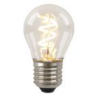 Dimbare Olucia E27 LED filament lamp Tuelo, P45, 4W, 2700K