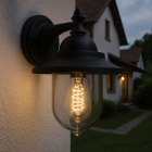 Klassieke buitenlamp zwart, Tariq, IP44