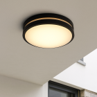 Kunststof buitenlamp zwart, James, IP44