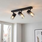 Moderne plafondspot zwart, Huy