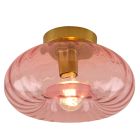 Retro plafondlamp roze, Diane