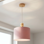 Landelijke hanglamp roze, Kinga
