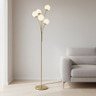 Design vloerlamp messing, Stacy, met schakelaar