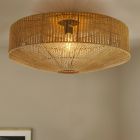 Landelijke plafondlamp bruin, Pippa