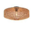 Landelijke plafondlamp bruin, Pippa