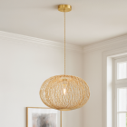Bamboe hanglamp bruin, Florine