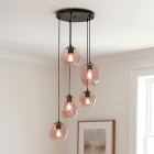 Moderne hanglamp roze, Caia