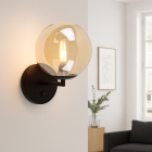 Design wandlamp amber, Remo, met schakelaar