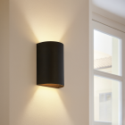 Moderne wandlamp zwart, Perry