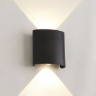 Aluminium buitenlamp zwart, Marcio, 2W, 3000K LED, IP54