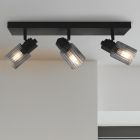 Retro plafondspot grijs, Omer